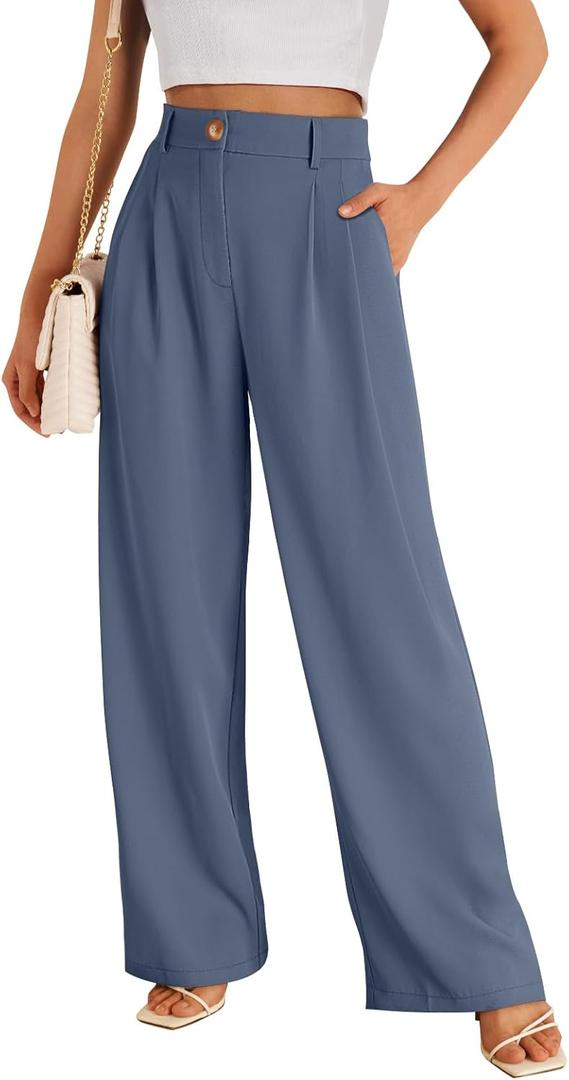 LILLUSORY Wide Leg Dress Pants Women's High Waisted Dressy Trousers