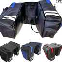 Bike Panniers Bag, 30L Waterproof Bicycle Trunk Bag Ebike Saddle Bags Bike Rack Bag with Reflective Trim Professional Cycling Accessories for Grocery Shopping Commuter(black)