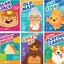 LotFancy Card Games for Kids, 6 Decks, Go Fish, Old Maid, Crazy Eights, Memory Match, Slap Jack, Animal Playing Cards, Easter Basket Stuffers, Stocking Stuffers, Birthday Gifts