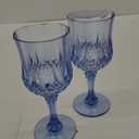 Plastic 12Pcs Blue Wine GlassesCordial Goblet Glasses Can be Used for Weddings (Blue, 12Pcs)