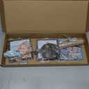 Wood Fishing Pole Picture Frame - Three 4''x4'' Frames, Real Fishing Rod Design, Adjustable Hanging - Fishing Decor for Lake House, Cabin, Farmhouse Wall, Boys Room, Fishing Lovers, Fisherman