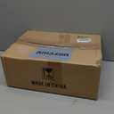 Kigley 4 Pack Stanchion Sign Holder Horizontal Double Sided Frame with Cover Landscape Display for 8.5 x 11 Inch Paper Size Stanchion Post Top Crowd Control Queue Barrier (Black)