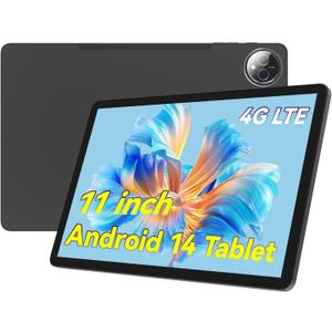 FEONAL Tablet 11 inch Android 14 Tablet, 2025 4G LTE, 5G WiFi+Cellular, Octa-Core, 13MP+8MP Dual Camera,1TB Expand, Incell FHD Screen