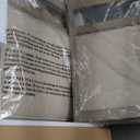 COLAMY Wood Dining Chairs Set of 2, Mid Century Modern Upholstered Kitchen Chairs,19 Inch Fabric Dining Chair with Back for Kitchen Dining Room, Grey