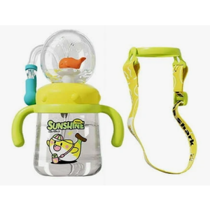 Whale Fountain Tumbler, Whale Fountain Tumbler with Removable Silicone Straw Perfect, Straw Cap Dustproff & Storeable, Leak-Proof Screw-On Lid (Grass green-B)