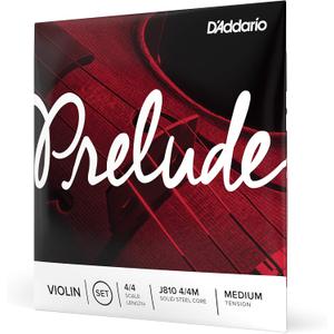 D'Addario Prelude Violin String Set, 4/4 Scale, Medium Tension