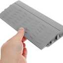 Cabilock Robot Vacuum Threshold Ramp Mat 8.27 Inch Non-Slip Doorway Ramp for Home Use Enhances Sweeping Robot Hill Climbing and Wheelchair Scooter Transition (Gray)