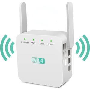 Net Boost, Netboost WiFi Extender 2024, WiFi Booster Signal Booster, WiFi Range Extender 300Mbps, 7998 Sq.ft Long Range Internet Extender WiFi Booster for Home 360 Full Coverage