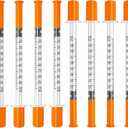 Jeringas, 1mL 31G 1/2" (12.7mm) jeringas con agujas para inyectar, Empaque Individual | Individually Wrapped, 100 Pack