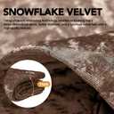 Deconovo 100% Blackout Door Curtain  Heat Blocking & Thermal Insulated Velvet Panel, Noise Reducing, Energy Saving for Summer & Winter, 52W x 90L Inch, Chocolate, 1 Panel