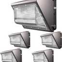 200W Wall Pack Lights Outdoor Led, 100-277V Dusk to Dawn Photocell, 30000Lm 5000K IP65, 60ft Dia Coverage Area,Commercial Exterior Lighting for Warehouse,Building,ETL(15~30ft Height) - 4Pack