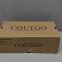 Coutgo Womens Slingback Kitten Heels Closed Pointed Toe Pumps D'Orsay Wedding Party Dress Shoes, Leopard, Size 8