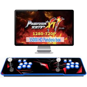 【 35000 Games in 1 】 70S Pandoras Box Arcade Game Console Retro Game Machine for Home PC & TV, 2-4 Players, 1280X720, Support 3D , Search/Hide/Save/Load/Pause , Favorite List,Double Stick