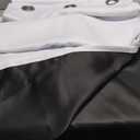 NICETOWN 100% Blackout Window Curtain Panels, Cold and Full Light Blocking Drapes with Black Liner for Nursery, 84 inches Drop Thermal Insulated Draperies (White, 2 Pieces, 52 Wide Each Panel)