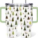 Plant Gardening Gifts For Women, Green Trees Deer Stainless Steel Tumbler 30 Oz, Birthday Christmas Graduation Deer Gifts For Women Mom Sister Best Friends, Travel Coffee Insulated Cup