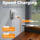 Australia Plug Adapter 2 Pack, TESSAN New Zealand Power Adapter with 4 Outlets 3 USB (2 USB-C), Type I Travel Adaptor for US to Australian Argentina China Fiji Samoa Tonga Kiribati
