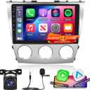 [2+64G] (Manual A/C) Car Stereo for Toyota Camry 2006-2011 - 10.1 Inch Touchscreen Android 13 HiFi Audio - Wireless Carplay and Android Auto/WiFi/GPS/Mirror Link/SWC + AHD Backup Camera + Canbus