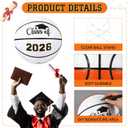Senior 2027 Graduation White Autograph Blank Soccer Ball Size 5 Official, Acrylic Stand, Signature Pen for Graduation 2027 Night Gifts