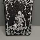 Kidcube for iPad 10th Generation Case 2022, for iPad (A16) Case 11th Generation 2025 - Women Girls Cute Rotating Stand Folio Cover with Pencil Holder & Card Slot Goth Skull Floral Design Cases