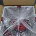 Christmas Lighted Best Gift Boxes Surprise,50 Warm White LED Lights.White Snowflake Velvet Gift Box&Red Bow,Turned On,Top of The Box Opens to Reveal Santa Claus.Indoor Christmas Home Yard Lawn Decor