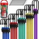 24-Piece Premium Bungee Cords Heavy Duty Outdoor, Bungee Cords with Hooks in a Storage Jar Includes 10", 18", 24", 30", 36", 48" Bungie Cord Bundle Assortment for Camping, Tent, Fastening Items
