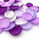 400Pcs Rose Petals for Wedding Decor Lavender Purple Silk Petals Flower Girl Scatter Petals for Aisle Table Centerpieces Reception, Bridal Shower Proposal Party Romantic Night