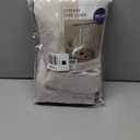 MIULEE 100% Blackout Linen Curtains for Bedroom, Ivory Solid Luxury Decor Thermal Insulation Room Darkening Drapes for Living Room Nursery Back Tab Rod Pocket 42 x 84 Inches, 2 Panels