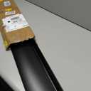 Heavy-Duty Door Rain Drip Guard Overhead 5.12" W 55.1" L Aluminum Drip Edge Drip Cap Guard for Exterior Door & Window,Diverter,Deflector,1pc Black