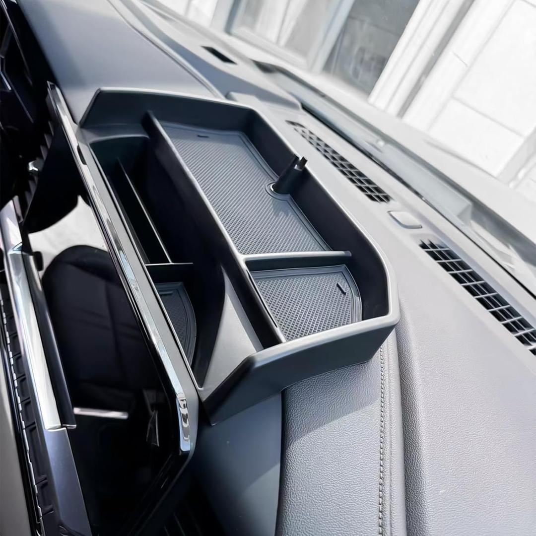 Dashboard Organizer Compatible with 2022 2023-2025 2026 Chevy Silverado/GMC Sierra 1500 & 2024 2025 2026 Silverado/Sierra 2500HD 3500HD Accessories, Dash Board Storage Tray 13.4" Screen ONLY