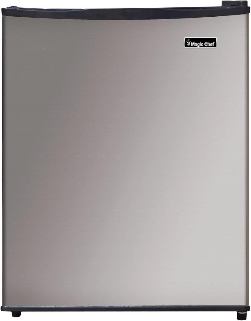 Magic Chef 2.4 cu. ft. Mini Fridge in Stainless Steel Freezerless