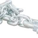 CURT 80313 27-Inch Trailer Safety Chain with 7/16-In Snap Hook, 5,000 lbs Break Strength