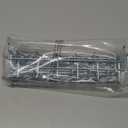 Ripeng 4 Pieces Pegboard Screwdriver Holders Peg Board Organizer Accessories Multi Ring Tool Holders Six Tool Organizer Racks for Pegboard, Pliers (Silver)