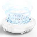 Nail Dust Collector for Nail Tech & Acrylic Nail Polishing - Ultra-Quiet 8000RPM Turbo Brushless Motor, Reusable Filter & Magnetic Detachable Design for Professional Salon, Home Use & Crafts (White)