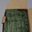 Kevin Textile Spring Throw Pillow Covers Soft Corduroy Decorative Set of 2 Boho Striped Pillow Covers Pillowcases Farmhouse Home Decor for Couch Bed Sofa Living Room 16x16 Inch Moss Green