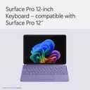 Microsoft Surface Pro Keyboard and Slim Pen 2 Bundle for Surface Pro 12" Device, Alcantara Material, Violet