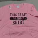 This is My Pajama PJ Top Teen Boys Girls Bedtime Kids T-Shirt, Medium, Pink