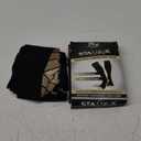 Physix Gear Compression Socks 20-30 mmHg - Men & Women - Running, Nurses, Shin Splints, Flight, Travel (XXL, Black/Beige)