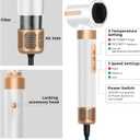Hair Dryer Brush,Blow Dryer Brush with Attachments,110000 RPM Curly Twist 7 in One Air Style, Professional Ionic Hair Styling Tool, Left & Right Air Curler, Volumizer