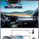 Mirror Dash Cam for Cars,4.5 Inch Rear View Mirror 1080P Front and Rear View Dual Cameras,Super Night Vision,Parking Assistance,24H Parking Monitor,Waterproof Backup Camera