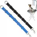 Dog Grooming Restraint Loops with D-Rings, 2 Pack, Paw Pattern, Double Snap Hooks