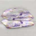 Bardic Gold Purple Giltter Marble Satin Pillowcase for Hair and Skin Silk Washable Pillowcase, Pillow Cases Cooling Satin Pillow Covers with Envelope Closur-20 * 30in, Queen