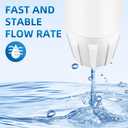 Water Replacement Filter for Zero, Fit Zerowater Pitcher ZR-001 ZR-004 ZR-017, 5-Stage Filter System 0 TDS, Certified to Reduce Lead, Chromium, and PFOA/PFOS, 0 Water Filters 2 Pack