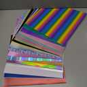 Glitter Vinyl Sheets Glossy and Matte Shimmer Permanent Vinyl Pack - 21 Pack Adhesive Vinyl for Decor 12” X 12”