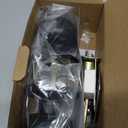 Plustool 8 Pack Matte Black Door Knobs, Privacy Door Knob with Lock, Interior Doorknobs with Round Ball, Keyless Door Lockset for Bedrooms Bathrooms