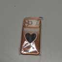 DAKORIE for iPhone 17 Pro Max Case Glitter Love Mirror Cute Bling Sparkly Rhinestone Cover for Women Girls for iPhone 17 Pro Max 6.9 inch - Orange