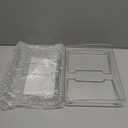 STARLATTA 2 Pcs Cabinet Organizer Shelf, Stackable Kitchen Counter Shelves, Spice Rack,Countertop Organizers, Clear Plastic Storage Shelves Rack for Makeup,Bathroom,Cupboard,Desk,Pantry Organization