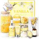 Birthday Gifts for Women, Relaxing Spa Gift Baskets for Women, Warm Vanilla Self Care Package Gifts, Mother's Day Bath and Body Inspirational Gift Set for Mom, Her, Wife, Best Friend, Sister, Coworker