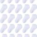 Cooraby 25 Pairs Kids' Socks Low Cut Socks Half Cushion Sport Ankle Athletic Socks for Boys Girls