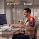 Cordless Red Light Therapy for Shoulder with Heat & Massage Vibration, Separate 5000mAh Portable Near-Infrared Light Therapy Wrap for Shoulder Discomfort, 3 Heat 4 Vibration Modes, 660nm & 850nm LEDs