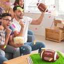 2 x Football Cake Pan Mold, 11.6 Inch 3D Football Shaped Silicone Molds for Baking, Large Breakable Football Chocolate Mold for Football Bowl Game Night, Birthdays, Sports-Themed Party
